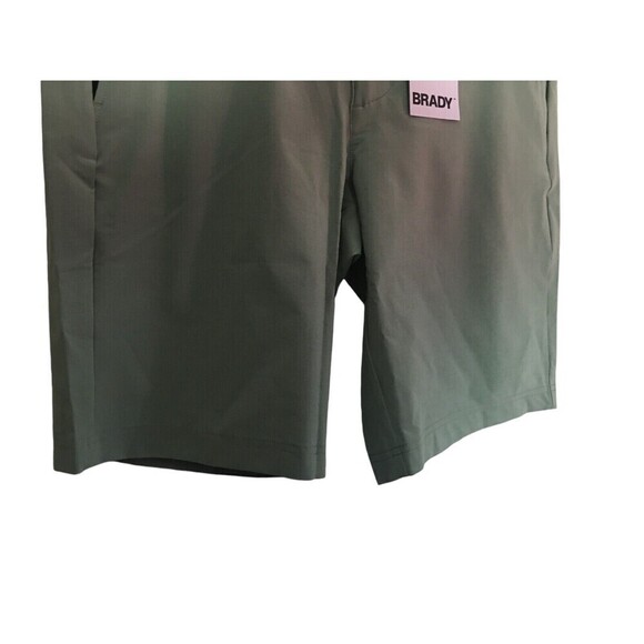 Tom Brady Brand Golf Shorts Men's Size 29 Sage Green Zip Hook & Eye - Picture 4 of 8